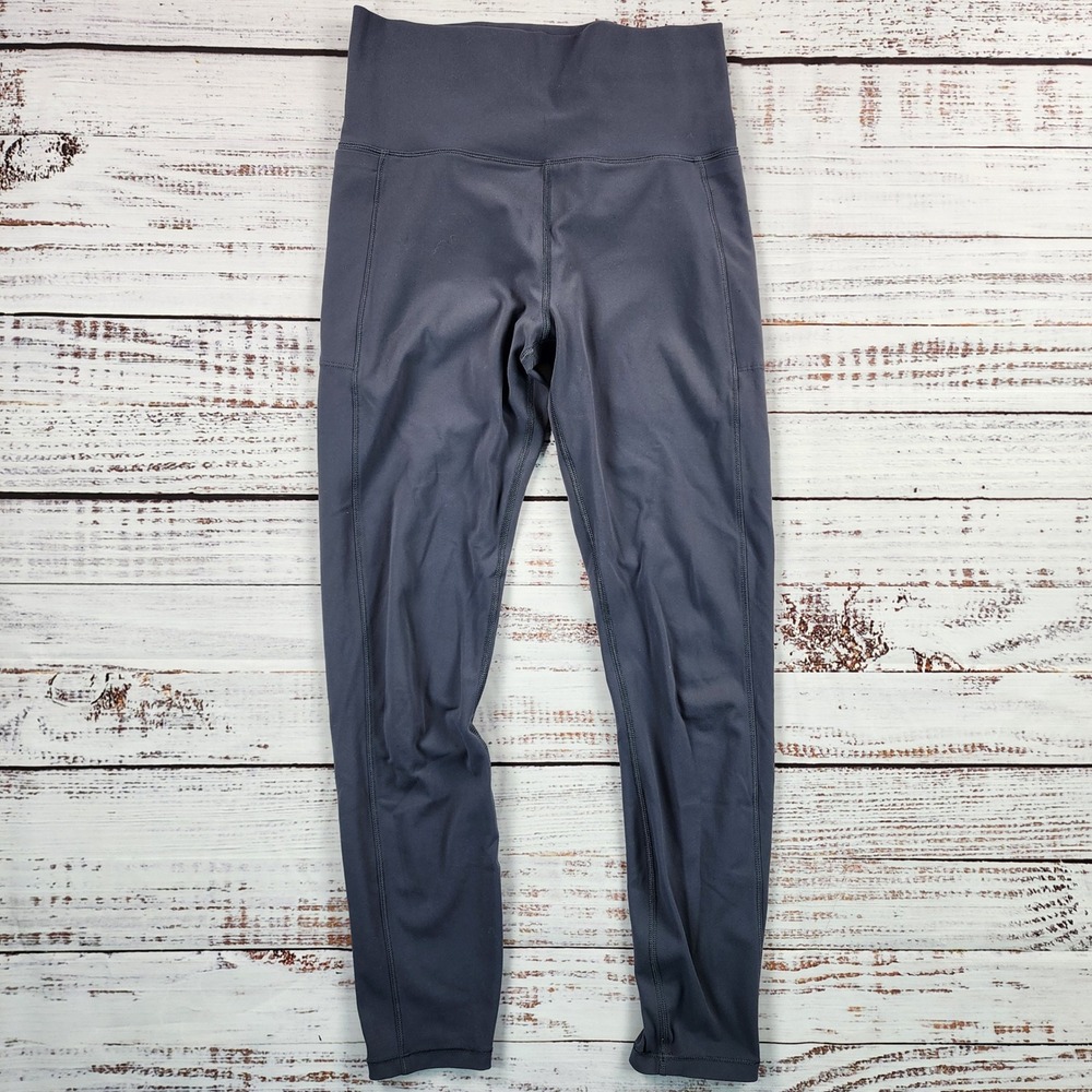 Vuori Studio Pocket Legging Womens Sm Charcoal Gray High Rise Yoga Pants VW446